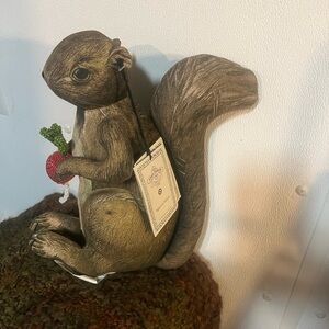 John Derian Rustic Brown Squirrel Figurine Decorative Accent
